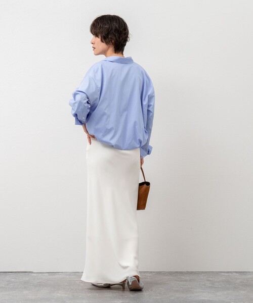 NOLLEY’S(ノーリーズ)の「ショートシャツ(シャツ/ブラウス・レディース・ホワイト/サックスブルー・38)」の18枚目の写真