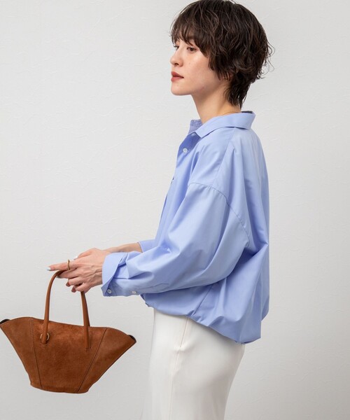 NOLLEY’S(ノーリーズ)の「ショートシャツ(シャツ/ブラウス・レディース・ホワイト/サックスブルー・38)」の20枚目の写真