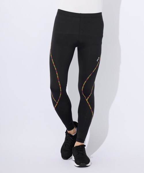 FILA(フィラ)の「ソフトコンプレッション レギンス(レギンス/スパッツ・メンズ・ブラック/ネイビー/マルチ/ブラック×グレー/レッド・SMALL/MEDIUM/LARGE/X-LARGE)」の5枚目の写真