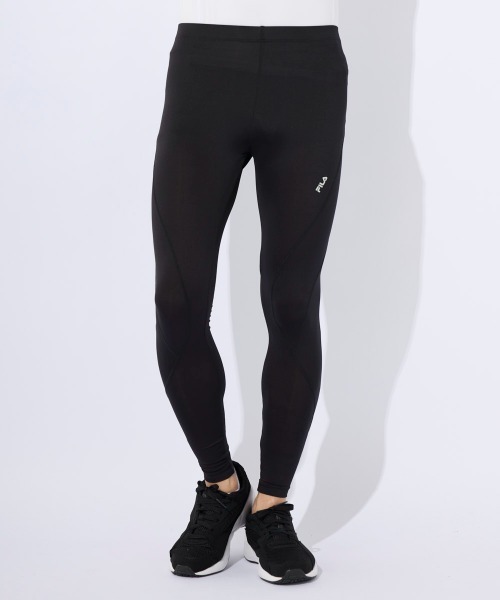 FILA(フィラ)の「ソフトコンプレッション レギンス(レギンス/スパッツ・メンズ・ブラック/ネイビー/マルチ/ブラック×グレー/レッド・SMALL/MEDIUM/LARGE/X-LARGE)」の1枚目の写真