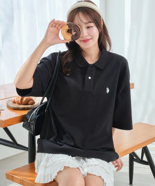 U.S. POLO ASSN.（ユーエスポロアッスン）の「∴WEGO/U.S. POLO ASSN.別注スウェットTシャツ（ポロシャツ・メンズ・グレー系その他/ブラック/ベージュ系その他/アッシュグレー・MEDIUM/LARGE）」の6枚目の写真