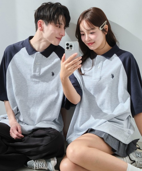 U.S. POLO ASSN.（ユーエスポロアッスン）の「∴WEGO/U.S. POLO ASSN.別注スウェットTシャツ（ポロシャツ・メンズ・グレー系その他/ブラック/ベージュ系その他/アッシュグレー・MEDIUM/LARGE）」の8枚目の写真