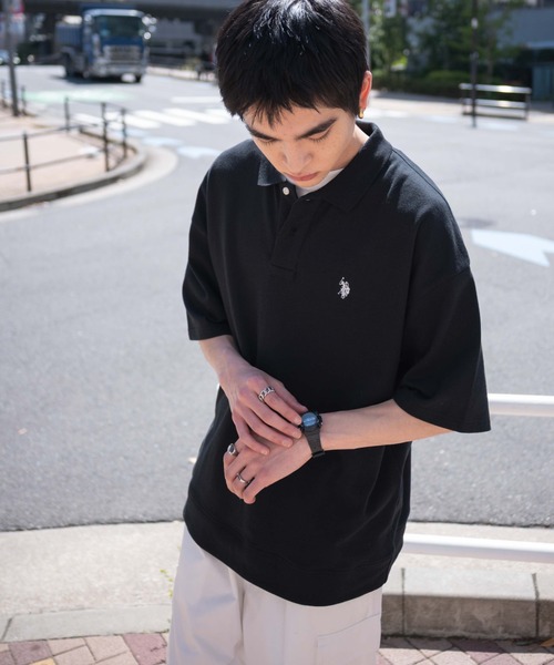 U.S. POLO ASSN.（ユーエスポロアッスン）の「∴WEGO/U.S. POLO ASSN.別注スウェットTシャツ（ポロシャツ・メンズ・グレー系その他/ブラック/ベージュ系その他/アッシュグレー・MEDIUM/LARGE）」の15枚目の写真