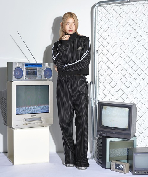 MSG（エムエスジー）の「サイドラインストライプパンツ（その他パンツ・メンズ・ワイン/ブラック・L/M/S）」の9枚目の写真