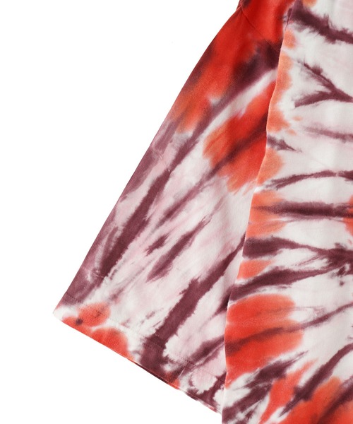 ROSE BUD（ローズバッド）の「(mag.by c)BLEACH＆TIE DYE BIG-TEE（Tシャツ/カットソー・レディース・レッド/ブラック/ブルー・ONE SIZE）」の9枚目の写真
