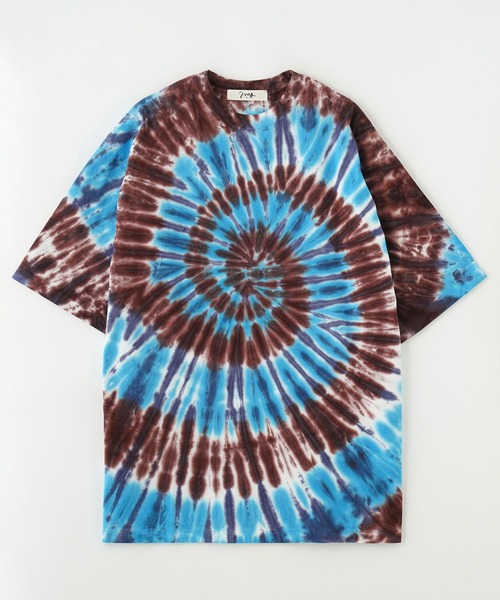 ROSE BUD（ローズバッド）の「(mag.by c)BLEACH＆TIE DYE BIG-TEE（Tシャツ/カットソー・レディース・レッド/ブラック/ブルー・ONE SIZE）」の16枚目の写真