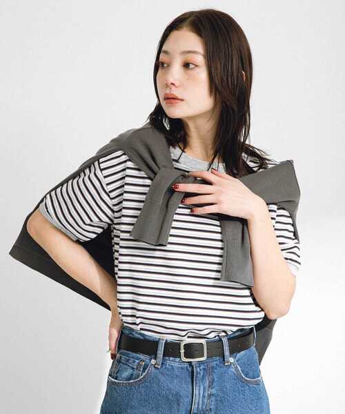 STAR&STRIPE（スターアンドストライプ）の「『別注』STAR&STRIPE×Sonny Label　マルチボーダーTシャツ（Tシャツ/カットソー・レディース・ブルー系その他/ブラック系その他/グリーン系その他・FREE）」の4枚目の写真