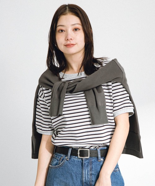 STAR&STRIPE（スターアンドストライプ）の「『別注』STAR&STRIPE×Sonny Label　マルチボーダーTシャツ（Tシャツ/カットソー・レディース・ブルー系その他/ブラック系その他/グリーン系その他・FREE）」の5枚目の写真