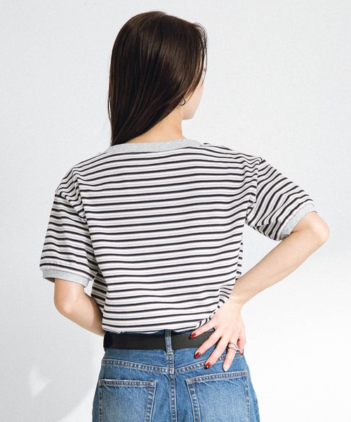 STAR&STRIPE（スターアンドストライプ）の「『別注』STAR&STRIPE×Sonny Label　マルチボーダーTシャツ（Tシャツ/カットソー・レディース・ブルー系その他/ブラック系その他/グリーン系その他・FREE）」の7枚目の写真