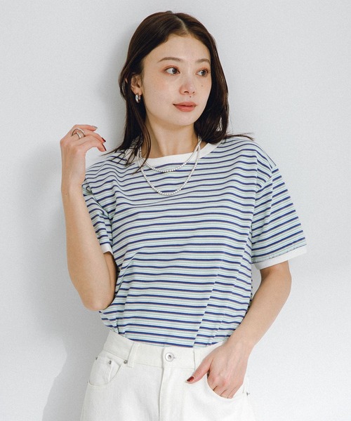 STAR&STRIPE（スターアンドストライプ）の「『別注』STAR&STRIPE×Sonny Label　マルチボーダーTシャツ（Tシャツ/カットソー・レディース・ブルー系その他/ブラック系その他/グリーン系その他・FREE）」の11枚目の写真