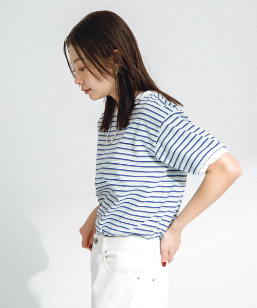 STAR&STRIPE（スターアンドストライプ）の「『別注』STAR&STRIPE×Sonny Label　マルチボーダーTシャツ（Tシャツ/カットソー・レディース・ブルー系その他/ブラック系その他/グリーン系その他・FREE）」の13枚目の写真