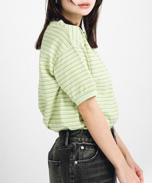 STAR&STRIPE（スターアンドストライプ）の「『別注』STAR&STRIPE×Sonny Label　マルチボーダーTシャツ（Tシャツ/カットソー・レディース・ブルー系その他/ブラック系その他/グリーン系その他・FREE）」の18枚目の写真