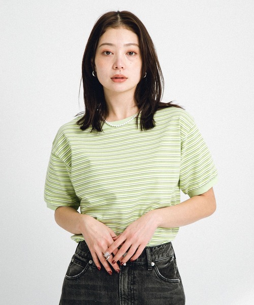 STAR&STRIPE（スターアンドストライプ）の「『別注』STAR&STRIPE×Sonny Label　マルチボーダーTシャツ（Tシャツ/カットソー・レディース・ブルー系その他/ブラック系その他/グリーン系その他・FREE）」の19枚目の写真
