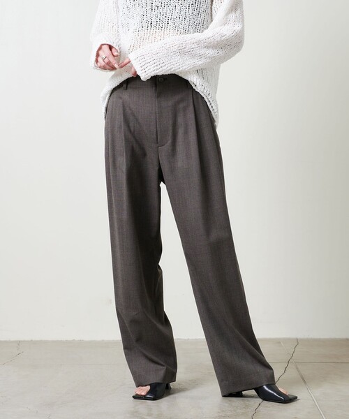 セール】＜MARW UNITED ARROWS＞タック ワイド パンツ