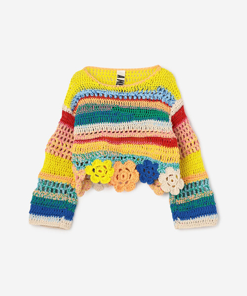 Bshop(ビショップ)の「A MENDA | フラワーモチーフ クロシェニット WOMEN(ニット/セーター・レディース・A・ONE)」の12枚目の写真