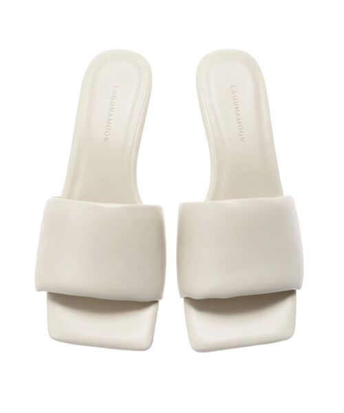 LAGUNAMOON（ラグナムーン）の「パフィスクエアサンダル（サンダル・レディース・ブラック/アイボリー・SMALL/MEDIUM）」の7枚目の写真