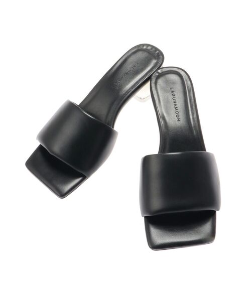 LAGUNAMOON（ラグナムーン）の「パフィスクエアサンダル（サンダル・レディース・ブラック/アイボリー・SMALL/MEDIUM）」の13枚目の写真