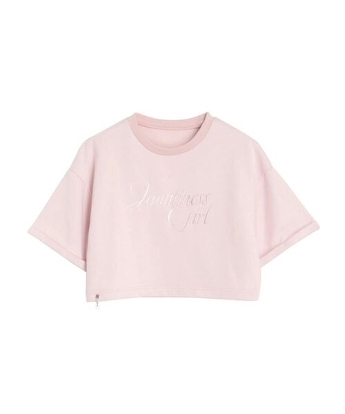 CALNAMUR（カルナムール）の「グラデーションロゴハーフスリーブスウェット【セットアップ着用可】（スウェット・レディース・ピンク/ライトグレー・FREE）」の9枚目の写真