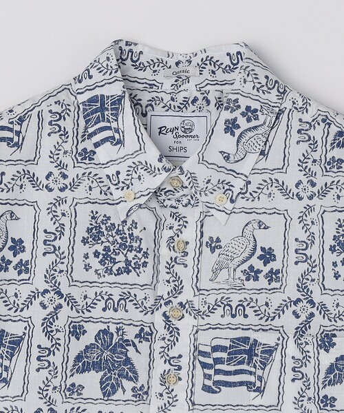 reyn spooner（レインスプーナー）の「【SHIPS別注】Reyn Spooner: ラハイナ セーラー プルオーバーシャツ（シャツ/ブラウス・メンズ・ネイビー/ホワイト/ライトブルー・SMALL/MEDIUM/LARGE/X-LARGE）」の12枚目の写真