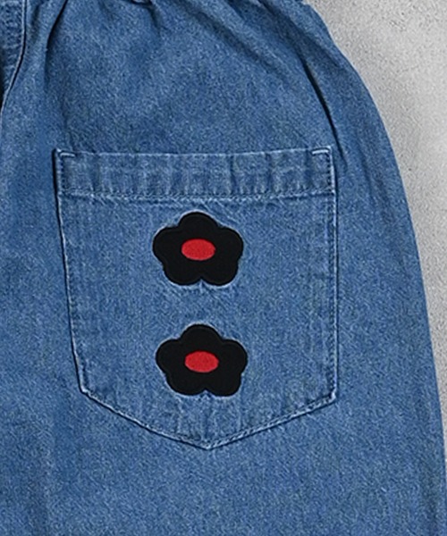 MARKEY'S（マーキーズ）の「おはないっぱいデニムパンツ（デニムパンツ・キッズ・ブラック/ライトブルー・120/110/80/100/90/150/140/130）」の17枚目の写真