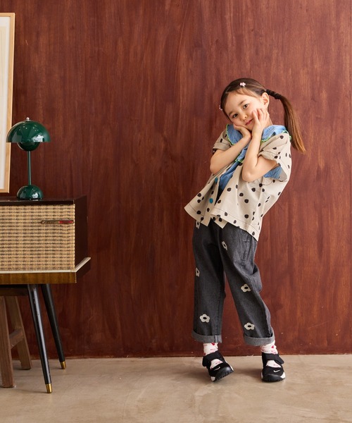 MARKEY'S（マーキーズ）の「おはないっぱいデニムパンツ（デニムパンツ・キッズ・ブラック/ライトブルー・120/110/80/100/90/150/140/130）」の11枚目の写真