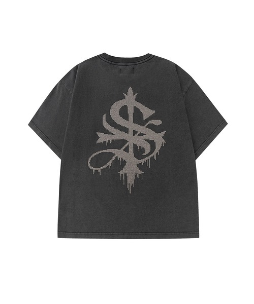 SUPPLIER（サプライヤー）の「Tシャツ｜Vintage Wash Melt Cross Rhinestone Tee｜SUPPLIER（Tシャツ/カットソー・メンズ・ブラック/ベージュ/レッド・MEDIUM/SMALL/LARGE/XX-LARGE/X-LARGE）」の14枚目の写真