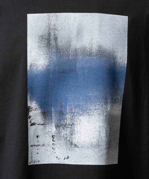 MAISON SPECIAL(メゾンスペシャル)の「《UNISEX》Abstract Hand-Printed Oversized Stitched Crew Neck T-shirt/アブストラクトハンドプリントオーバーサイズドステッチクルーネックTシャツ【MAISON SPECIAL/メゾンスペシャル】(Tシャツ/カットソー・メンズ・ブラック/ダークブルー/ブルー/レッド/パープル/ホワイト・0/1/2)」の10枚目の写真