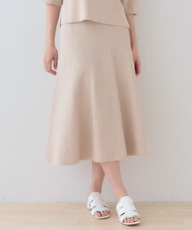 INDIVI スカート　ベージュ　大きいサイズ INDIVI｜インディヴィのスカート（ベージュ系）通販 - ZOZOTOWN