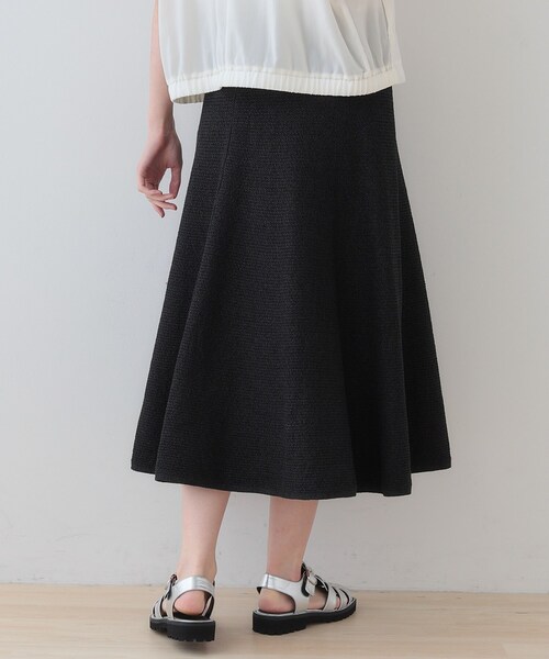 INDIVI（インディヴィ）の「【洗える／和紙混素材／SETUP可能】フレアスカート（スカート・レディース・チャコールグレー/ナチュラル/グリーン系・40/38/36/05/15 /13/19）」の15枚目の写真