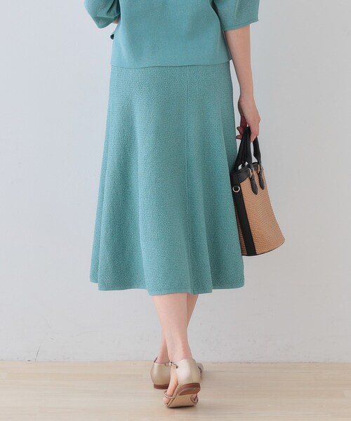 INDIVI（インディヴィ）の「【洗える／和紙混素材／SETUP可能】フレアスカート（スカート・レディース・チャコールグレー/ナチュラル/グリーン系・40/38/36/05/15 /13/19）」の20枚目の写真