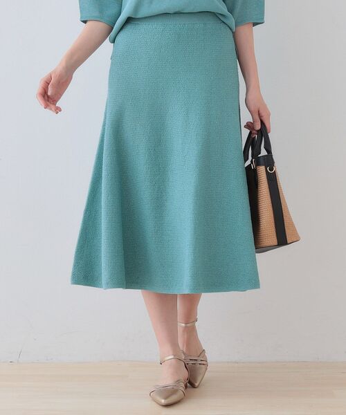 INDIVI（インディヴィ）の「【洗える／和紙混素材／SETUP可能】フレアスカート（スカート・レディース・チャコールグレー/ナチュラル/グリーン系・40/38/36/05/15 /13/19）」の12枚目の写真