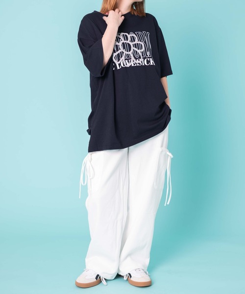 WOND（ウォンド）の「WOND/リボンカーゴスウェットパンツ（スウェットパンツ・レディース・オフホワイト/杢グレー・FREE）」の7枚目の写真