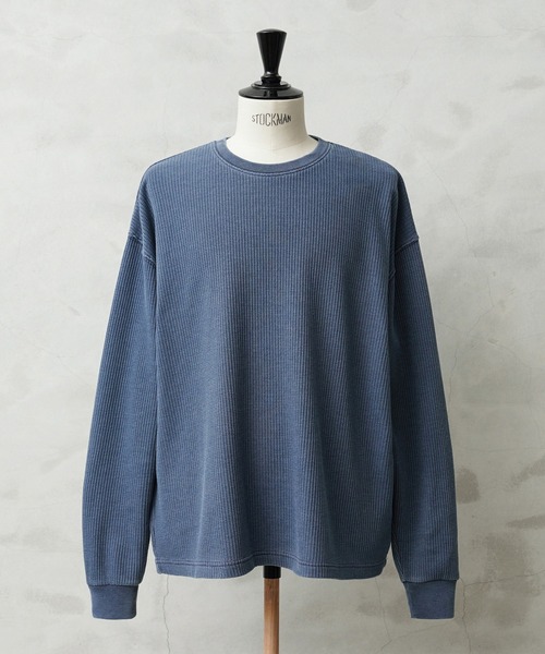 WAIPER.inc(ワイパーインク)の「SCREEN STARS×WAIPER 2521-418WP L/S クルーネック サーマル Tシャツ PIGMENT(Tシャツ/カットソー・メンズ・オリーブ系/ブラック系その他/グレー系その他/ネイビー系/ブラウン系その他・XL/L/M/S)」の5枚目の写真