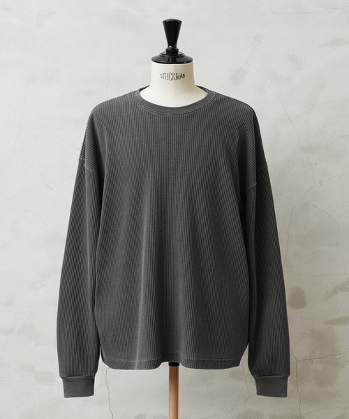 WAIPER.inc(ワイパーインク)の「SCREEN STARS×WAIPER 2521-418WP L/S クルーネック サーマル Tシャツ PIGMENT(Tシャツ/カットソー・メンズ・オリーブ系/ブラック系その他/グレー系その他/ネイビー系/ブラウン系その他・XL/L/M/S)」の2枚目の写真