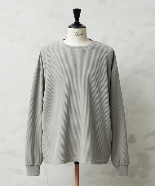 WAIPER.inc(ワイパーインク)の「SCREEN STARS×WAIPER 2521-418WP L/S クルーネック サーマル Tシャツ PIGMENT(Tシャツ/カットソー・メンズ・オリーブ系/ブラック系その他/グレー系その他/ネイビー系/ブラウン系その他・XL/L/M/S)」の1枚目の写真