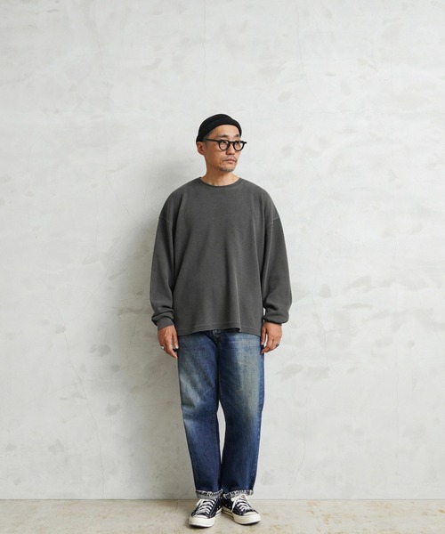 WAIPER.inc(ワイパーインク)の「SCREEN STARS×WAIPER 2521-418WP L/S クルーネック サーマル Tシャツ PIGMENT(Tシャツ/カットソー・メンズ・オリーブ系/ブラック系その他/グレー系その他/ネイビー系/ブラウン系その他・XL/L/M/S)」の12枚目の写真