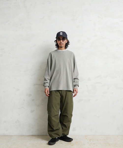 WAIPER.inc(ワイパーインク)の「SCREEN STARS×WAIPER 2521-418WP L/S クルーネック サーマル Tシャツ PIGMENT(Tシャツ/カットソー・メンズ・オリーブ系/ブラック系その他/グレー系その他/ネイビー系/ブラウン系その他・XL/L/M/S)」の16枚目の写真