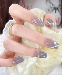 Lace Ladies（レースレディース）の「パール ラメ バレリーナ ネイルチップ セット（ネイルシール/ネイルチップ）」