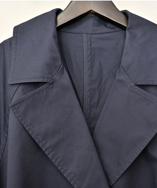 STYLEBLOCK（スタイルブロック）の「ツイルトレンチコート（トレンチコート・レディース・ライトベージュ/ネイビー・M）」の5枚目の写真