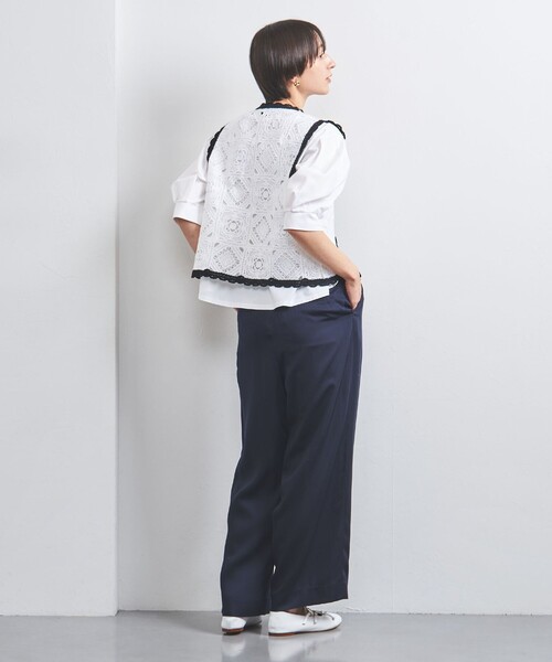UNITED ARROWS エンブロイダリー ビーズ ニットベスト エンブロイダリー ビーズ ニットベスト