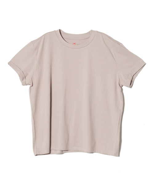 JUGLANS(ユグランス)の「【Hanes/ヘインズ】HW1-B103 CAP SLEEVE/キャップスリーブTシャツ/レディース(Tシャツ/カットソー・レディース・ブラック/グレー/ホワイト・FREE)」の3枚目の写真