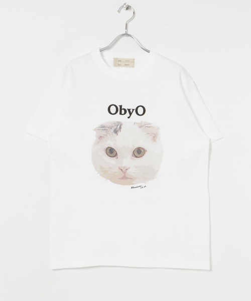 77circa ネコtシャツ ナナナナサーカ( 77circa ) ONE BY ONE PRINT TEE BUCHICO / ワン バイ