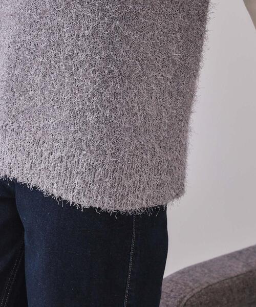 OPAQUE.CLIP（オペークドットクリップ）の「《andGIRL掲載》ラメシャギーニットベスト【洗濯機洗い可/抗ピル】（ベスト・レディース・グレー系その他6/ライトグレー系5/ベージュ系9・00）」の9枚目の写真