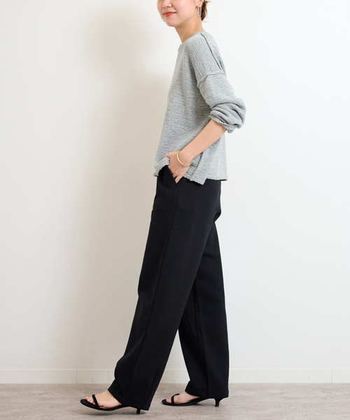 JOURNAL STANDARD relume(ジャーナルスタンダード レリューム)の「《WEB限定追加》コクーンスウェットパンツ(スウェットパンツ・レディース・ブラック/アイボリー/グレー・FREE)」の9枚目の写真