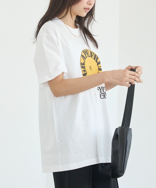 WORN FREE(ウォーンフリー)の「WORN FREE / ウォーンフリー| JOHN LENON GRAPEFRUIT TEE(Tシャツ/カットソー・レディース・イエロー/ホワイト・L/M/XL)」の7枚目の写真