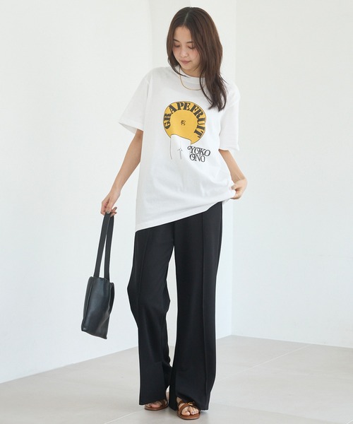 WORN FREE(ウォーンフリー)の「WORN FREE / ウォーンフリー| JOHN LENON GRAPEFRUIT TEE(Tシャツ/カットソー・レディース・イエロー/ホワイト・L/M/XL)」の10枚目の写真