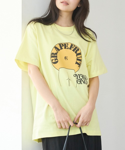 WORN FREE(ウォーンフリー)の「WORN FREE / ウォーンフリー| JOHN LENON GRAPEFRUIT TEE(Tシャツ/カットソー・レディース・イエロー/ホワイト・L/M/XL)」の18枚目の写真