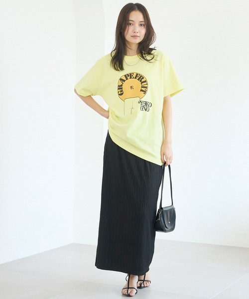 WORN FREE(ウォーンフリー)の「WORN FREE / ウォーンフリー| JOHN LENON GRAPEFRUIT TEE(Tシャツ/カットソー・レディース・イエロー/ホワイト・L/M/XL)」の19枚目の写真