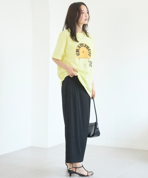 WORN FREE(ウォーンフリー)の「WORN FREE / ウォーンフリー| JOHN LENON GRAPEFRUIT TEE(Tシャツ/カットソー・レディース・イエロー/ホワイト・L/M/XL)」の22枚目の写真