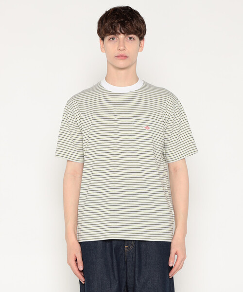 DANTON(ダントン)の「MEN'S SHORT SLEEVE POCKET T-SHIRT STRIPE(Tシャツ/カットソー・メンズ・ブラック系その他/ブラウン系その他/グリーン系その他/イエロー系その他/ホワイト系その他5/ブルー系その他5/ブルー系その他6・S/M/L/XL/XXL)」の7枚目の写真